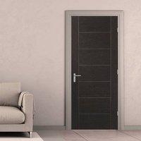 Palermo Dark Grey Flush Fire Door 30 Minute Fire Rated - Prefinished