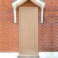 Part L Compliant Geneva Exterior Oak Door, Warmerdoor Style.