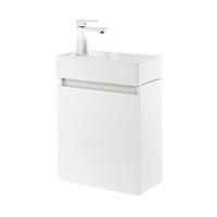 Paolo Gloss White Vanity Unit and Basin