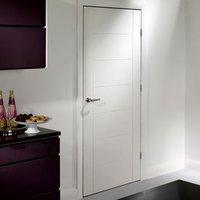 Palermo White Primed Fire Door is 1/2 Hour Fire Rated.