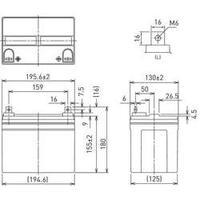 Panasonic LC-V1233PC, 12V Ah lead acid battery