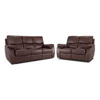 Panther 3 and 2 Seater Recliner Suite Brown