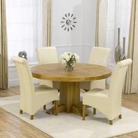 Parma 150cm Dining Table with 4 Valencia Chairs