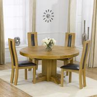 Parma 150cm Dining Table with 4 Denver Chairs