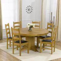 parma 150cm dining table with 6 toronto chairs