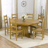 parma 150cm dining table with 6 toronto chairs in timber