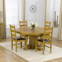 Parma 150cm Dining Table with 4 Toronto Chairs in Timber