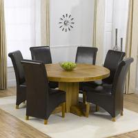 parma 150cm dining table with 6 valencia chairs