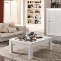 Pamela Coffee Table Square In White High Gloss