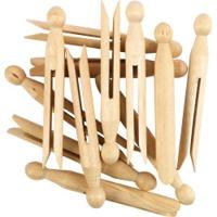 Pack Of 24 Wooden Dolly Pegs