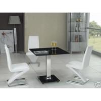 Patron Glass Dining Table With 4 Dining Chairs