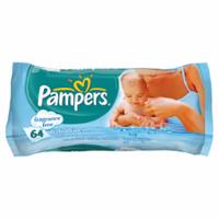 Pampers Baby Wipes Fragrance Free Single Pack x 64