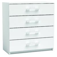 Paris Chest of 4 Drawers Pearl White