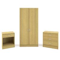 Panama 3 Piece Bedroom Set Walnut