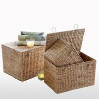 Pack of 3 Semra Seagrass Storage Chests