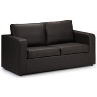 Palm Real Leather Sofa Bed Brown