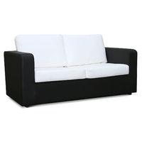 Palm Sofa Bed White and Black