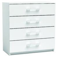 Paris Chest of 4 Drawers Pearl White