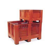 PALLET BOX 260 LTR GEOBOX SOLID SIDES+BASE C/W 2 RUNNERS