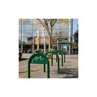 painted trombone bicycle stand with signage hag 1000mm green