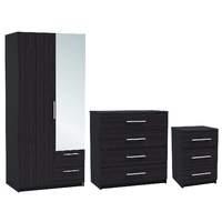 Paris 2 Door Wardrobe Bedroom Set Wenge