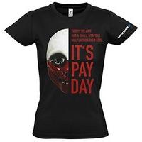 payday 2 womens wolf mask t shirt largeblack