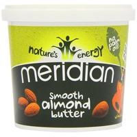 pack of 6 meridian natural almond butter smooth 1000 g