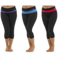 Pack of 3 Ladies Tom Franks Two Tone Sport Fitness Yoga Gym 3/4 Pants Fashion Sportswear