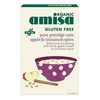 (Pack Of 6) Amisa/hildegard - Organic Gluten Free Apple & Cinnamon Porridge Oats - (300g)