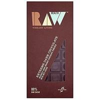pack of 8 raw health org extreme dark chocolate 80 70 g