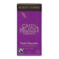 (Pack of 15) Green & Blacks - Org Dark Burnt Toffee 100 g
