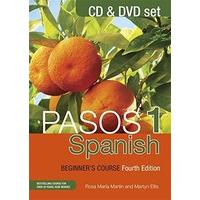 pasos 1 fourth edition spanish beginners course cd and dvd set