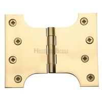 Parliament Hinge (Set of 2) Finish: Polished Brass, Size: 10.16 cm H x 12.7 cm W