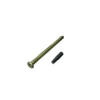 Pack of 100 Concrete Frame Screws 7.5 X 182MM with Caps and a Free Torx Bit