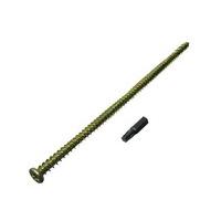 Pack of 100 Concrete Frame Screws 7.5 X 92MM with Caps and a Free Torx Bit