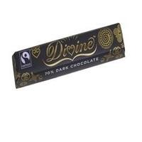 (Pack of 30) Divine Chocolate - 70% Dark Chocolate 40 g