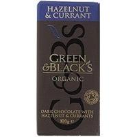 (Pack of 15) Green & Blacks - Organic Choc Hazelnut Currant 100 g