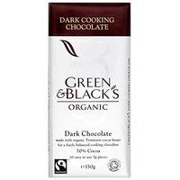 pack of 15 green blacks organic cooking chocolate dark 150g