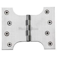 Parliament Hinge (Set of 2) Finish: Satin Chrome, Size: 10.16 cm H x 12.7 cm W