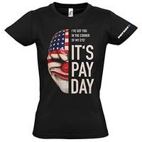 PAYDAY 2 Women\'s Dallas Mask T-Shirt (X-Large/Black)