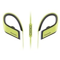 Panasonic Bluetooth Sports Headphones Mic + control, Yellow, RP-BTS30E-Y (Mic + control, Yellow 6H battery, IPX4, 22g, Pouch, w 9mm)