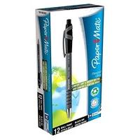 PaperMate Flexgrip Ultra Ball Pen with Medium Tip 1.0 mm - Black Ink, Pack of 12