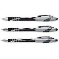 Paper Mate Flexgrip Elite Ball Pen Retractable 1.4mm Tip 1.0mm Line Black Ref S0767600 [Pack 12]