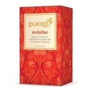 Pack of 4 x Pukka Herbal Teas Revitalise - Organic Cinnamon and Ginger Tea - 20 Bags