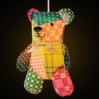 Patchwork Bear Lampshade (19038)