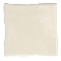 Padstow Cream Ceramic Wall Tile Pack of 25 (L)100mm (W)100mm