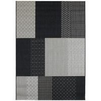 Patio Indoor Outdoor Rug 200x290cm PAT01 Natural Charcoal