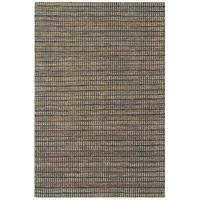 palmas indigo blue checked jute rug