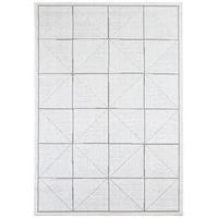 Patio Indoor Outdoor Rug 80x150cm PAT06 Ivory Check