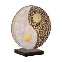 Paul Neuhaus Table Lamp Ying-Yang Pearl/Bamboo (1913)